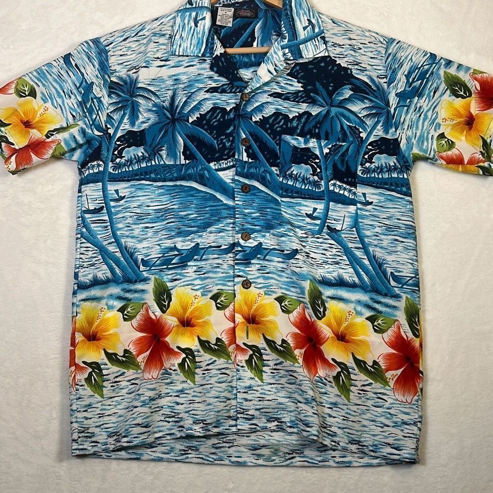 Trading Maui‎ Hawaiian Vintage casual short sleeve Button up Shirt - Mens Medium